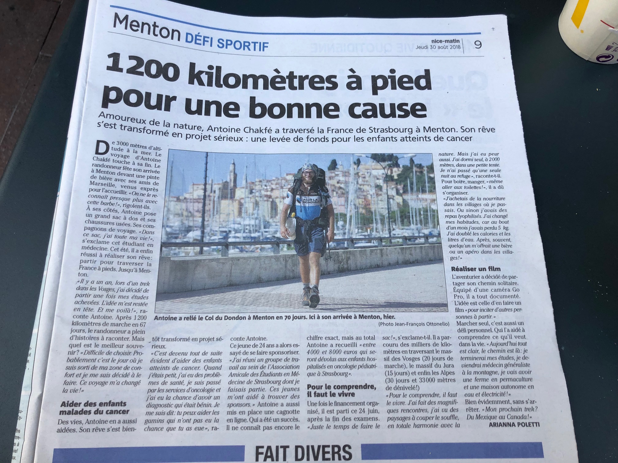 1200 kilomètres à pied pour une bonne cause